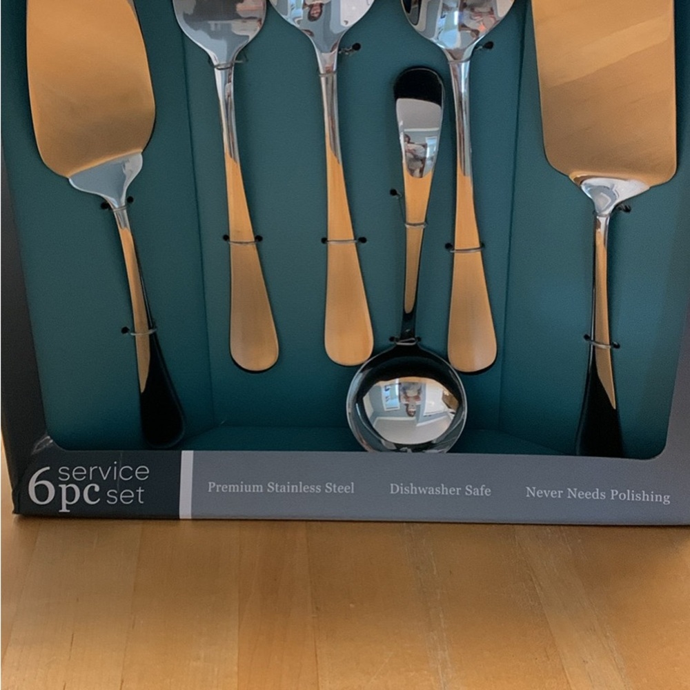 Godinger Gold and Silver Serving Utensil Set